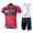 2015 Nalini Racing-Drapeau Rot Fahrradbekleidung Satz Fahrradtrikot Kurzarm Trikot und Kurz Trägerhose GXQH189