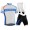 2015 Orbea Weiß-Blau Fahrradbekleidung Satz Fahrradtrikot Kurzarm Trikot und Kurz Trägerhose YOKF824
