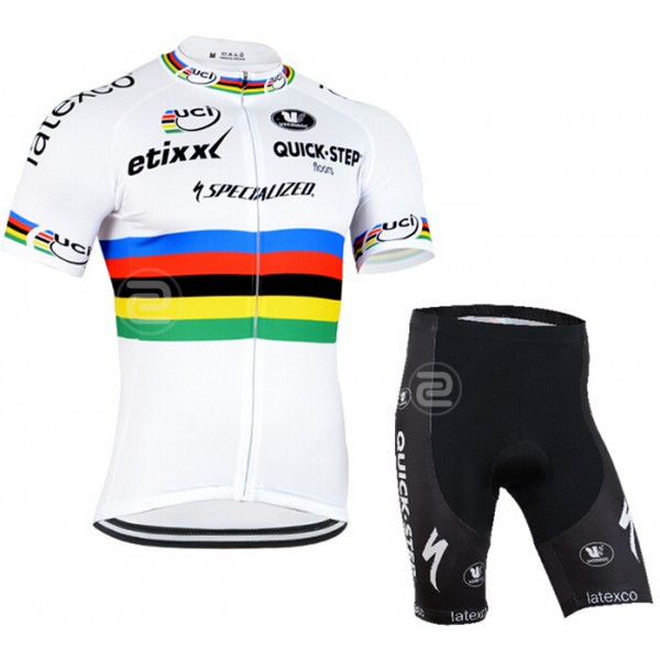 2015 Specialized Quick Step Radbekleidung Radtrikot Kurzarm und Fahrradhosen Kurz KWMK644