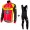 RALEIGH 2015 Fahrradbekleidung Radtrikot Satz Langarm und Lange Trägerhose BWRL822