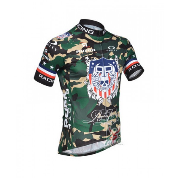 2015 Rock Racing Radtrikot Kurzarm Camouflage RGJF801