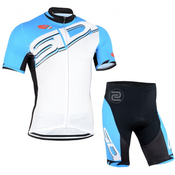 2015 SIDI Radbekleidung Radtrikot Kurzarm und Fahrradhosen Kurz blau ZVPL150