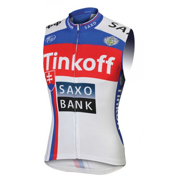 2015 Saxo bank Tionkff blau ärmelloses Trikot BACV391