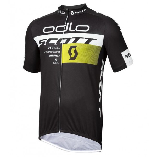 2015 Odlo Scott Swiss Gelb Radtrikot Kurzarm ROFA137