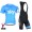 2015 Sky Radtrikot Kurzarm Blau und Kurz Trägerhose LJBV470