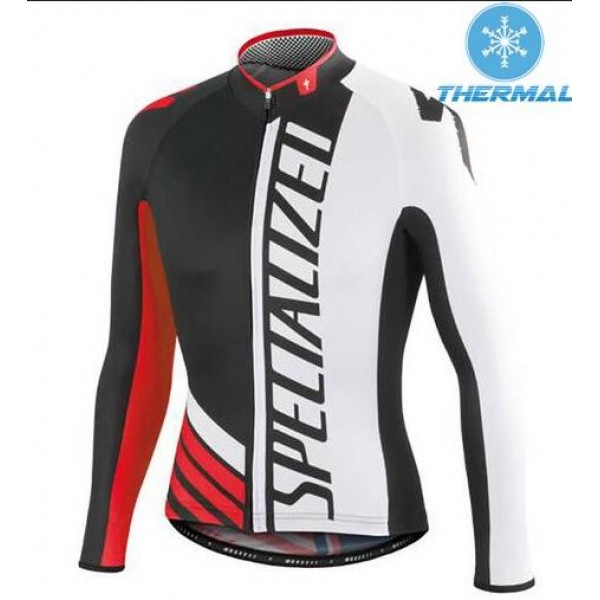 2015 Specialized Schwarz/Weiß/Rote Fahrradtrikot Langarm OROA413