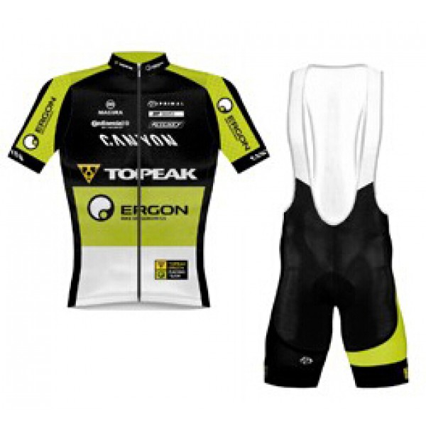 2015 Topeak Fahrradbekleidung Satz Fahrradtrikot Kurzarm Trikot und Kurz Trägerhose QCGM878