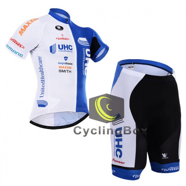 2015 UHC Radbekleidung Radtrikot Kurzarm und Fahrradhosen Kurz LQJY642