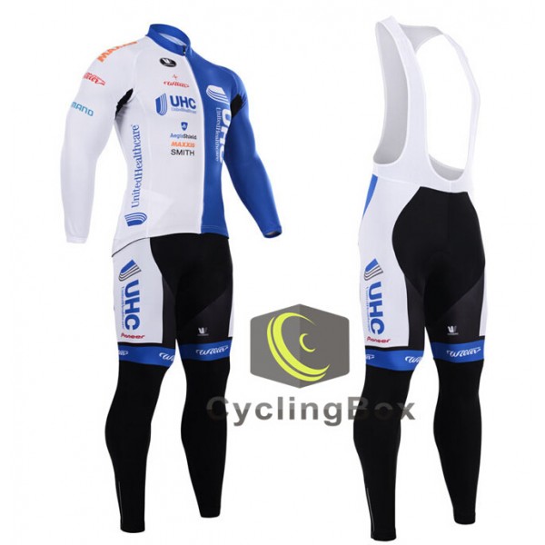 2015 UHC Fahrradbekleidung Radtrikot Satz Langarm und Lange Trägerhose XOBD477