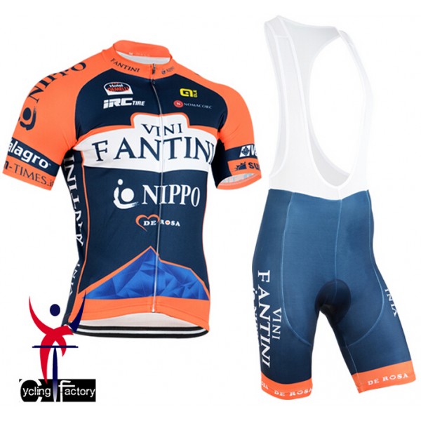 2015 Vini Fantini NIPPO Fahrradbekleidung Satz Fahrradtrikot Kurzarm Trikot und Kurz Trägerhose XHNY290