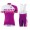 2015 Scott Weiß-Violet Damen Fahrradbekleidung Satz Fahrradtrikot Kurzarm Trikot und Kurz Trägerhose PMRM942