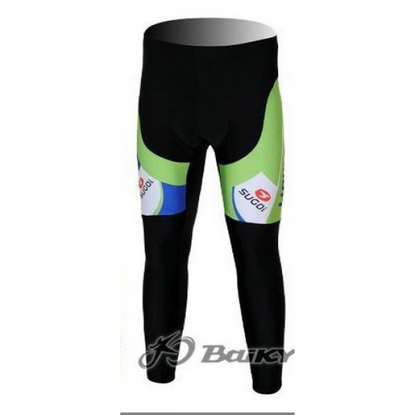 Liquigas Cannondale Pro Team Lang Radhose Grün Weiß QONQ710