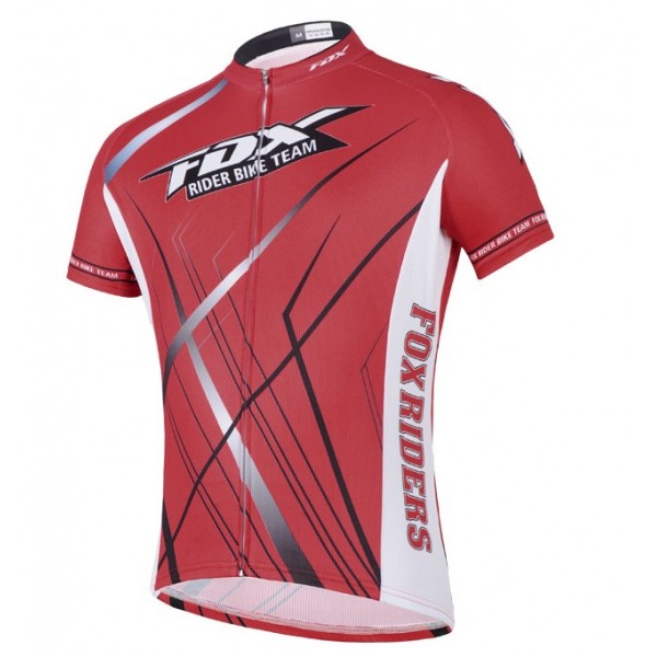 2014 Fox Bike Team Radtrikot Kurzarm Rot CFZZ204