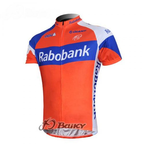 Rabobank Pro Team Radtrikot Kurzarm Orange Blau EBTF166