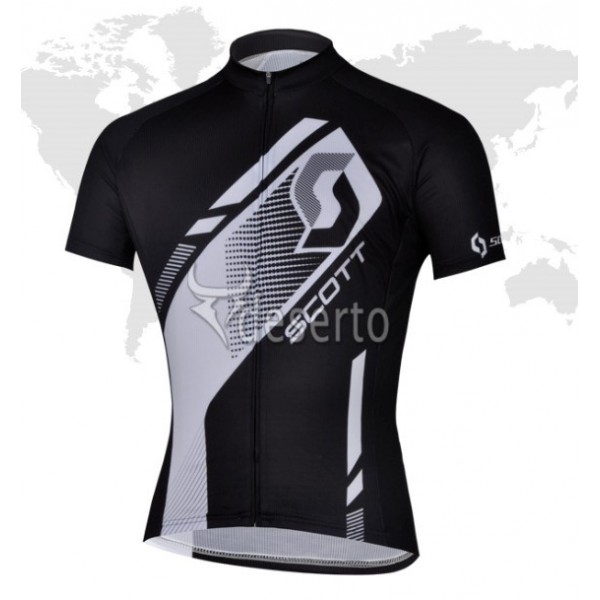 2013 Scott Racing Radtrikot Kurzarm Schwarz FHOO344