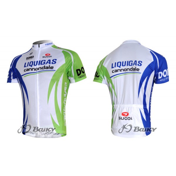 Liquigas Cannondale Pro Team Radtrikot Kurzarm Grün Weiß HJJN947