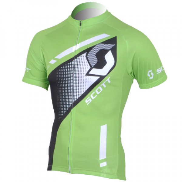 2013 Scott Racing Radtrikot Kurzarm Grün Schwarz JJGA249