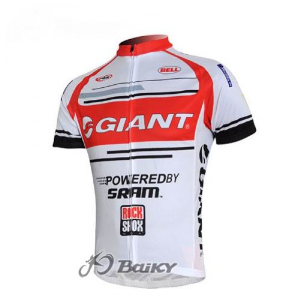 Giant Sram Pro Team Radtrikot Kurzarm Rot Weiß KDAD749