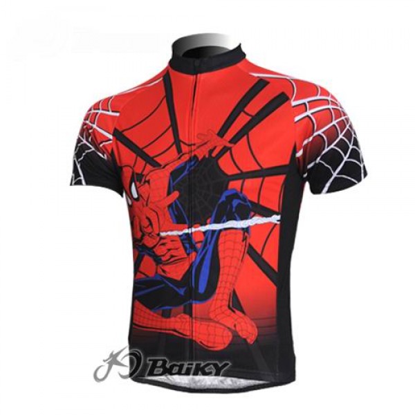 Spiderman Radtrikot Kurzarm Rot KMLI790