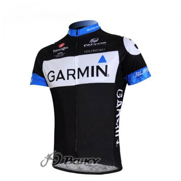 Garmin Barracuda Cervelo Pro Team Radtrikot Kurzarm Schwarz Weiß LTJL778