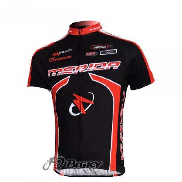 Merida Multivan Flex Stay Radtrikot Kurzarm Schwarz Rot NRVJ713