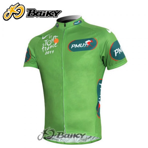 2011 Tour de France Radtrikot Kurzarm Grünes Trikot OAUL963