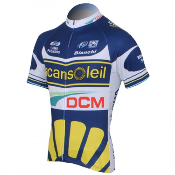 2013 Vacansoleil-DCM Pro Team Radtrikot Kurzarm Blau ROHF646