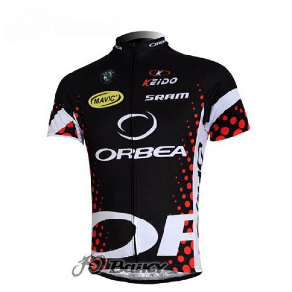 Orbea Pro Team Radtrikot Kurzarm Schwarz Blau TYCR736