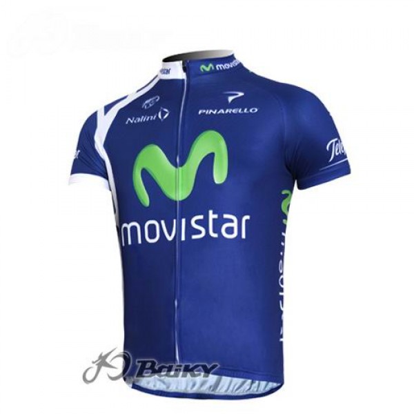 Movistar Team Radtrikot Kurzarm Blau WRXJ212