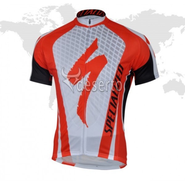 2013 Specialized Radtrikot Kurzarm Weiß Rot Schwarz XJQY710