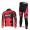 BMC Racing Pro Team Radbekleidung Satz Fahrradtrikot Langarm und Lang Radhose Rot VNKX365