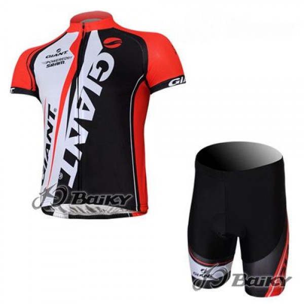 Giant Sram Pro Team Radtrikot Kurzarm Kurz Radhose Kits Rot Weiß Schwarz QISP899