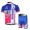 2012 Lampre ISD Radbekleidung Radtrikot Kurzarm und Fahrradhosen Kurz Weiß Blau Rosa ZPGV580