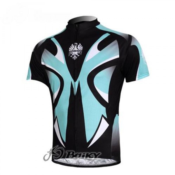 Bianchi Pro Team Radtrikot Kurzarm Schwarz Blau QQSP495