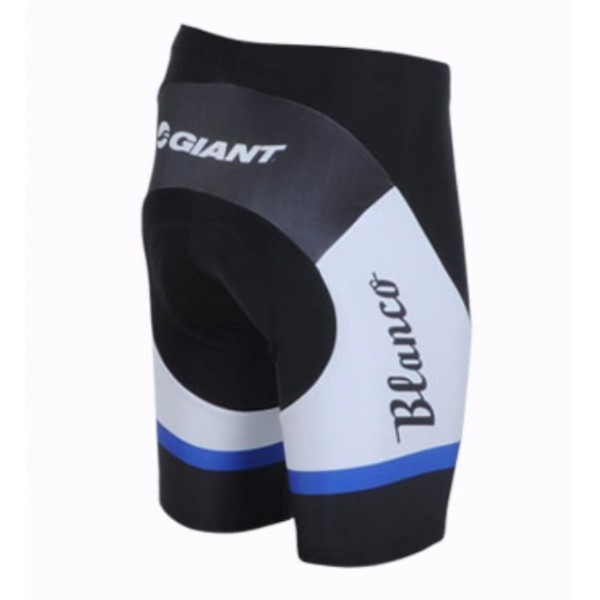 2013 Blanco Giant Radtrikot Kurzarm und Kurz Radhose Kits Blau Weiß Schwarz ADLU151