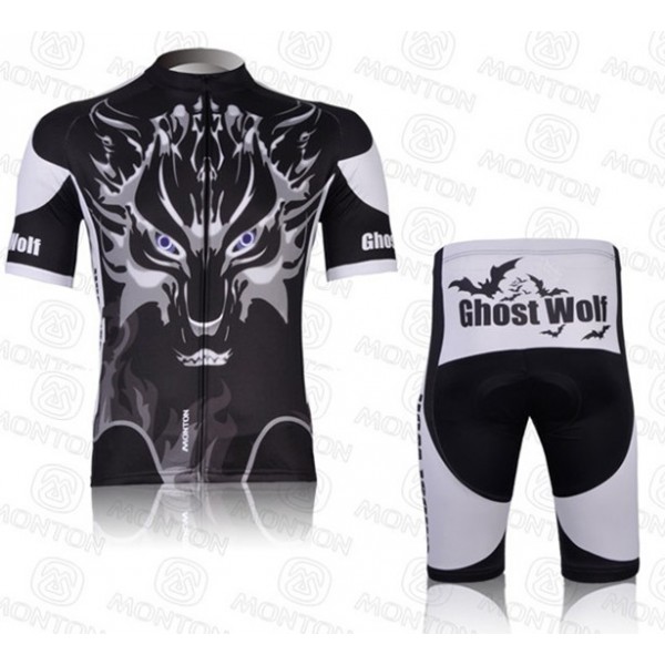 2012 Ghost Wolf Radbekleidung Radtrikot Kurzarm und Fahrradhosen Kurz VZFN406