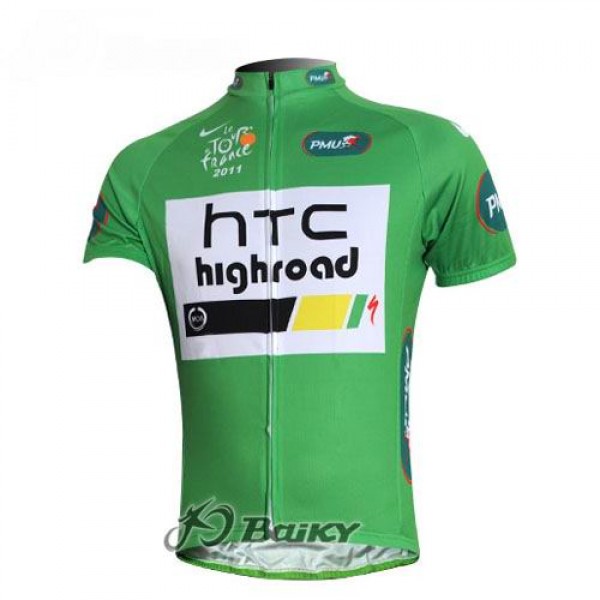 HTC-Highroad Pro Team Radtrikot Kurzarm Grün WXEW235