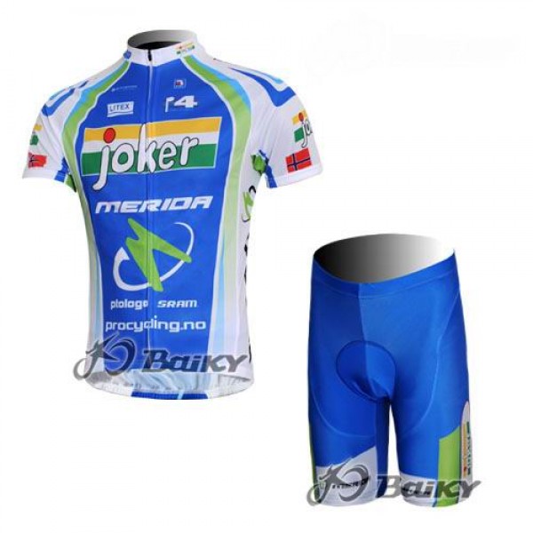 Joker Merida Pro Team Norwegen Radtrikot Kurzarm Kurz Radhose Kits Grün YCWZ855