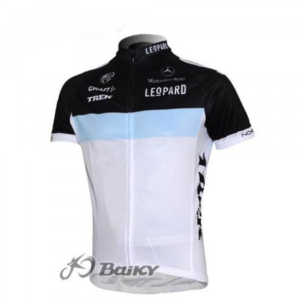 Leopard Trek Pro Team Radtrikot Kurzarm Schwarz Blau Weiß JLRI577