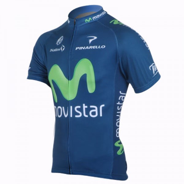 2013 Movistar Team Radtrikot Kurzarm Blau HDVN402