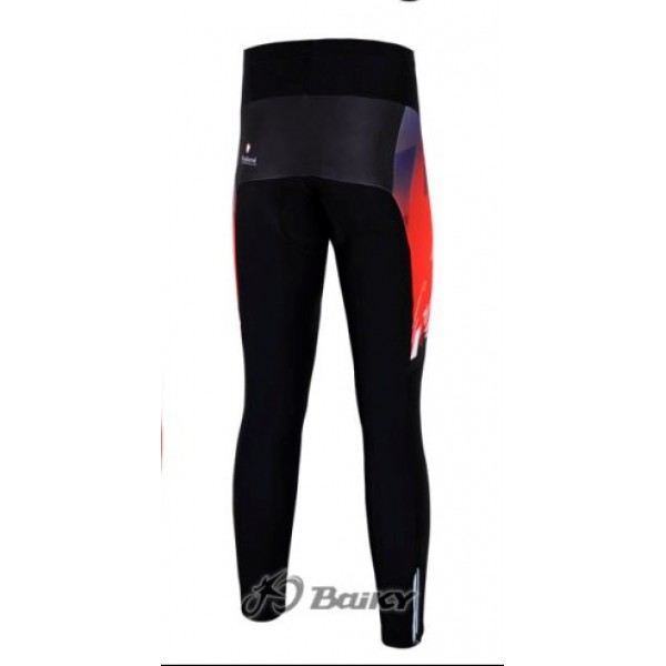 Nalini Pro Team Lang Radhose Rot Weiß MERI581