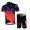 Nalini Pro Team Radbekleidung Radtrikot Kurzarm und Fahrradhosen Kurz Rot Schwarz WBJC402