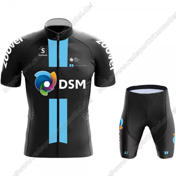 Profiteams Sunweb DSM 2021 Fahrradbekleidung Satz Radtrikot Kurzarm+Radhose WDSQM