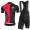 2016 Assos schwarz rot Fahrradbekleidung Radtrikot und Trägerhosen Set WUVV754