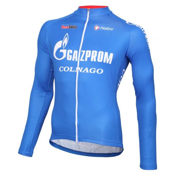 2016 Gazprom-Rusvelo Fahrradtrikot Langarm QCYT382