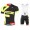 2016 Pinarello Bandiera schwarz-geel Fahrradbekleidung Satz Radtrikot Kurzarm+Kurz Trägerhose RCHB907