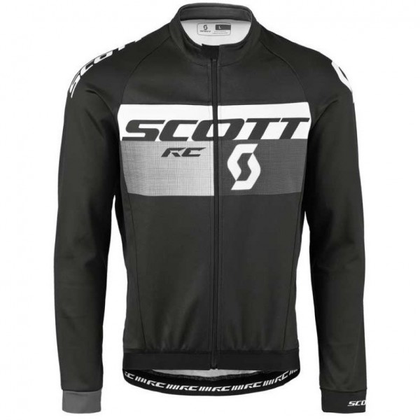 2016 Scott RC Schwarz-Grau Radtrikot Langarm GEYL842