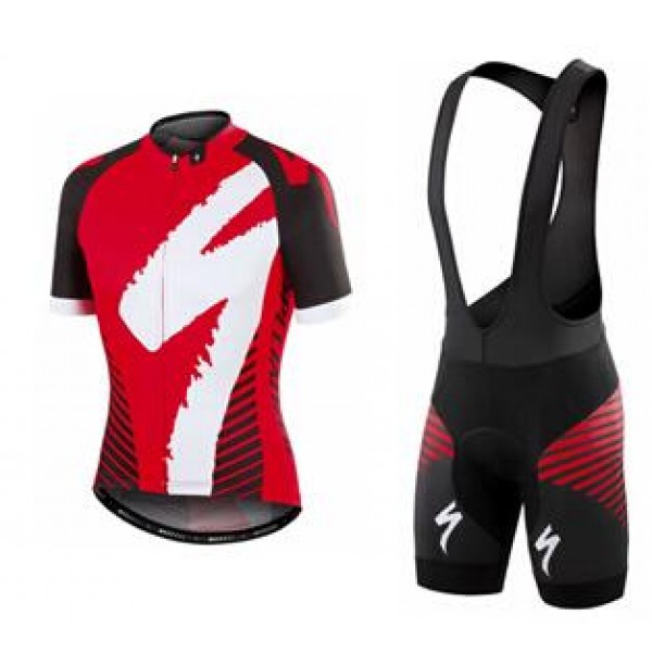 2016 Specialized Comp Racing Ss rouge Fahrradbekleidung Satz Fahrradtrikot Kurzarm Trikot und Kurz Trägerhose QVFC355