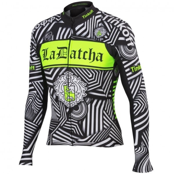 2016 Tinkoff Training Schwarz Radtrikot Langarm ZCUU957