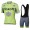 2016 Tinkoff Saxo Bank Fluo Light Green Fahrradbekleidung Satz Fahrradtrikot Kurzarm Trikot und Kurz Trägerhose CVFU520